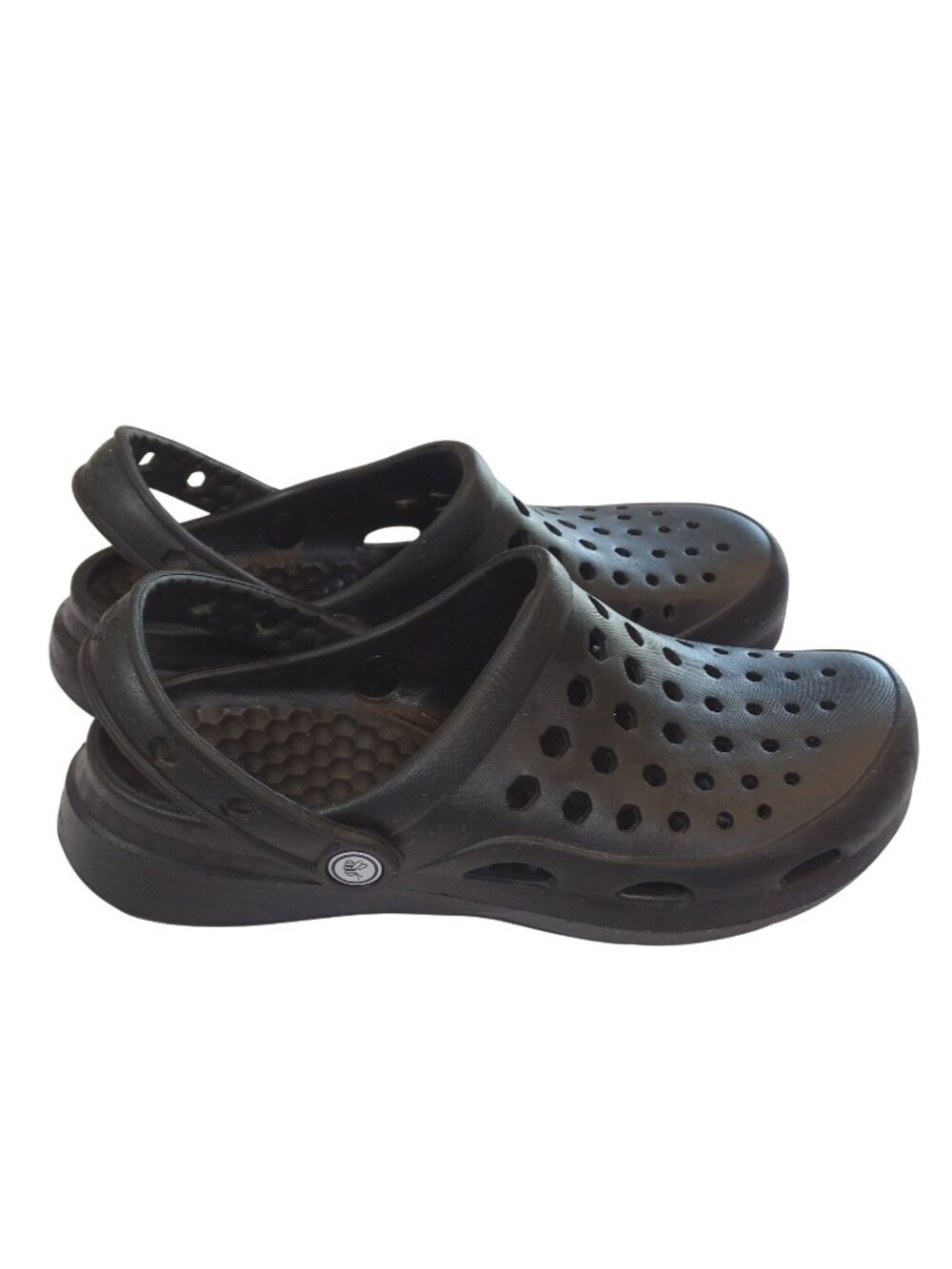 Joybees Clogs Black Slip On Slingback Sandals Women Size 9 Men Size 7 Perforated